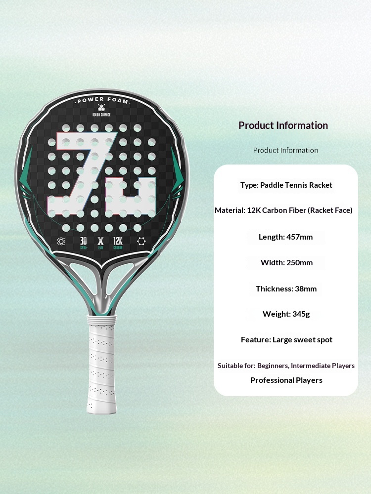 Carbon fiber material 12K kevl - огляд і ціна Padel Racket Carbon