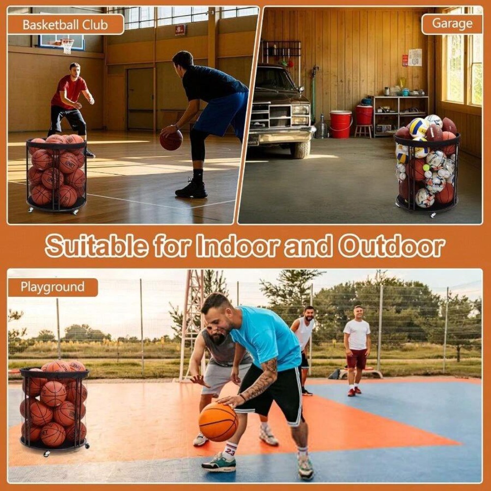 Heavy Duty Ball Storage Bin Ca - огляд і ціна Sports Equipment Basketball
