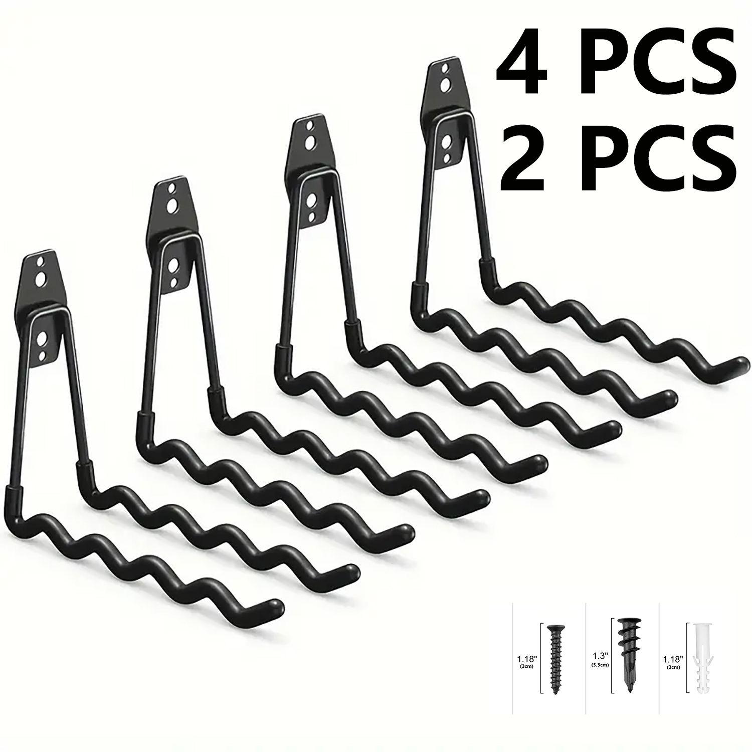 2-Pack/4-Pack Heavy-Duty Metal - огляд і ціна Sports Equipment Garage Storage