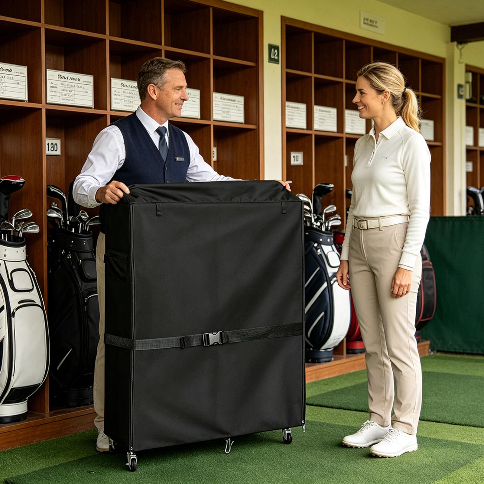 Golf Bag Storage Cover Oxford  - огляд і ціна Sports Equipment Garage Storage