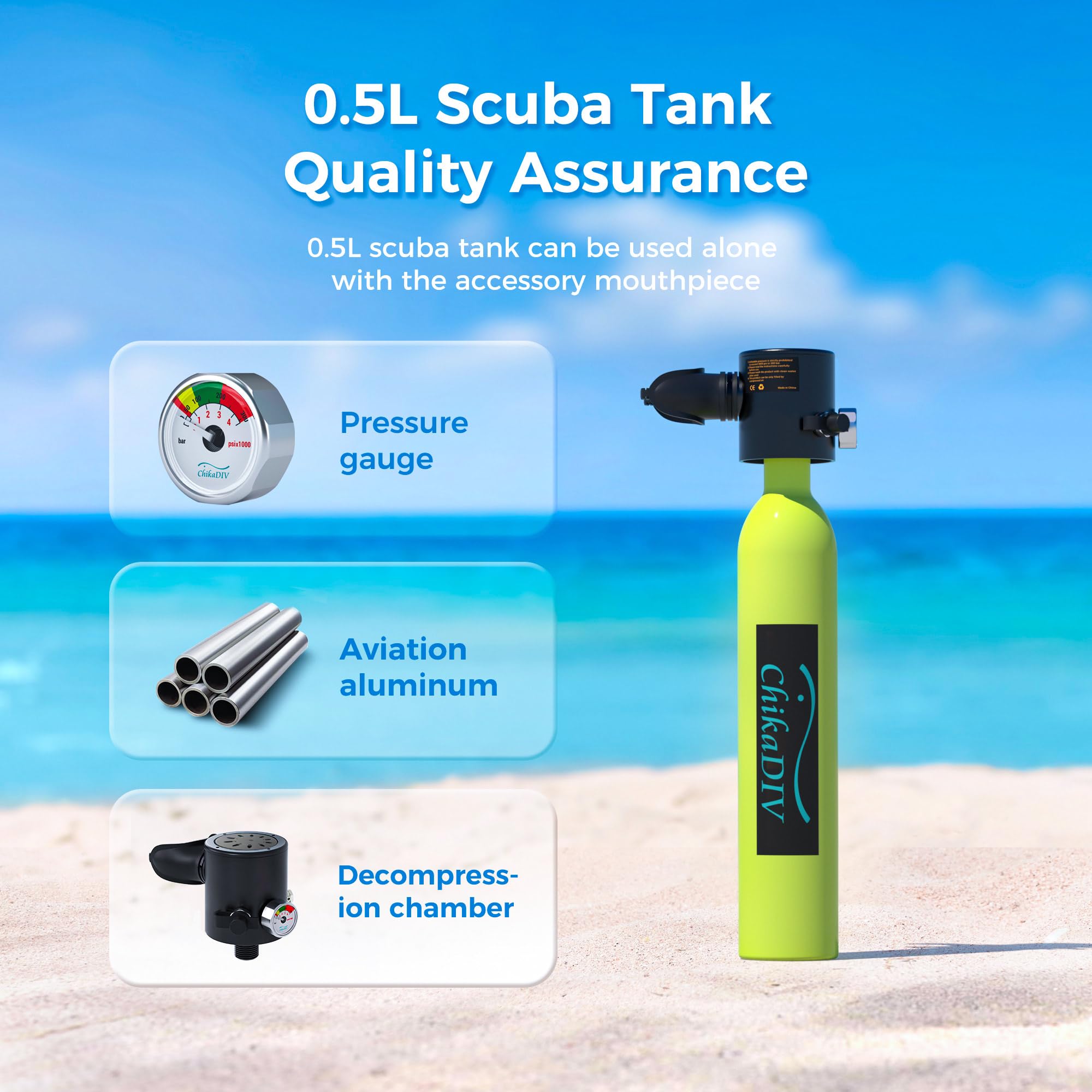 ChikaDIV C300 Mini Scuba Divin - огляд і ціна Sports Equipment Air China
