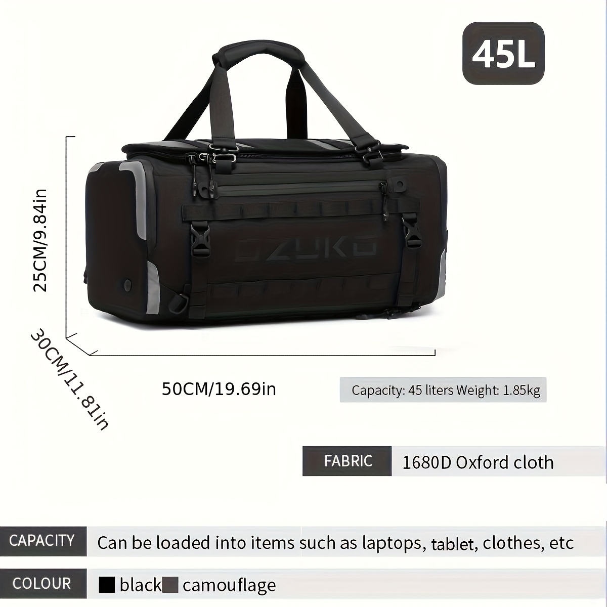 1pc Men's Oxford Handbag, Larg - огляд і ціна Sports Equipment Air China