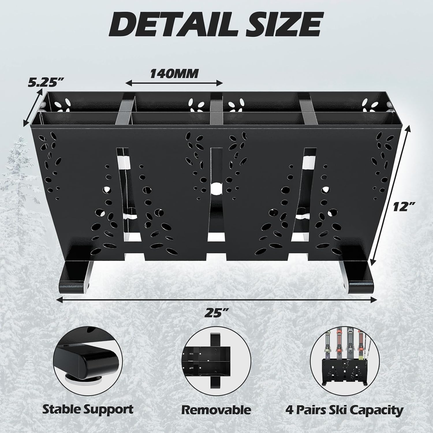 Heavy Duty Metal Ski Storage R - огляд і ціна Sports Equipment Garage Storage