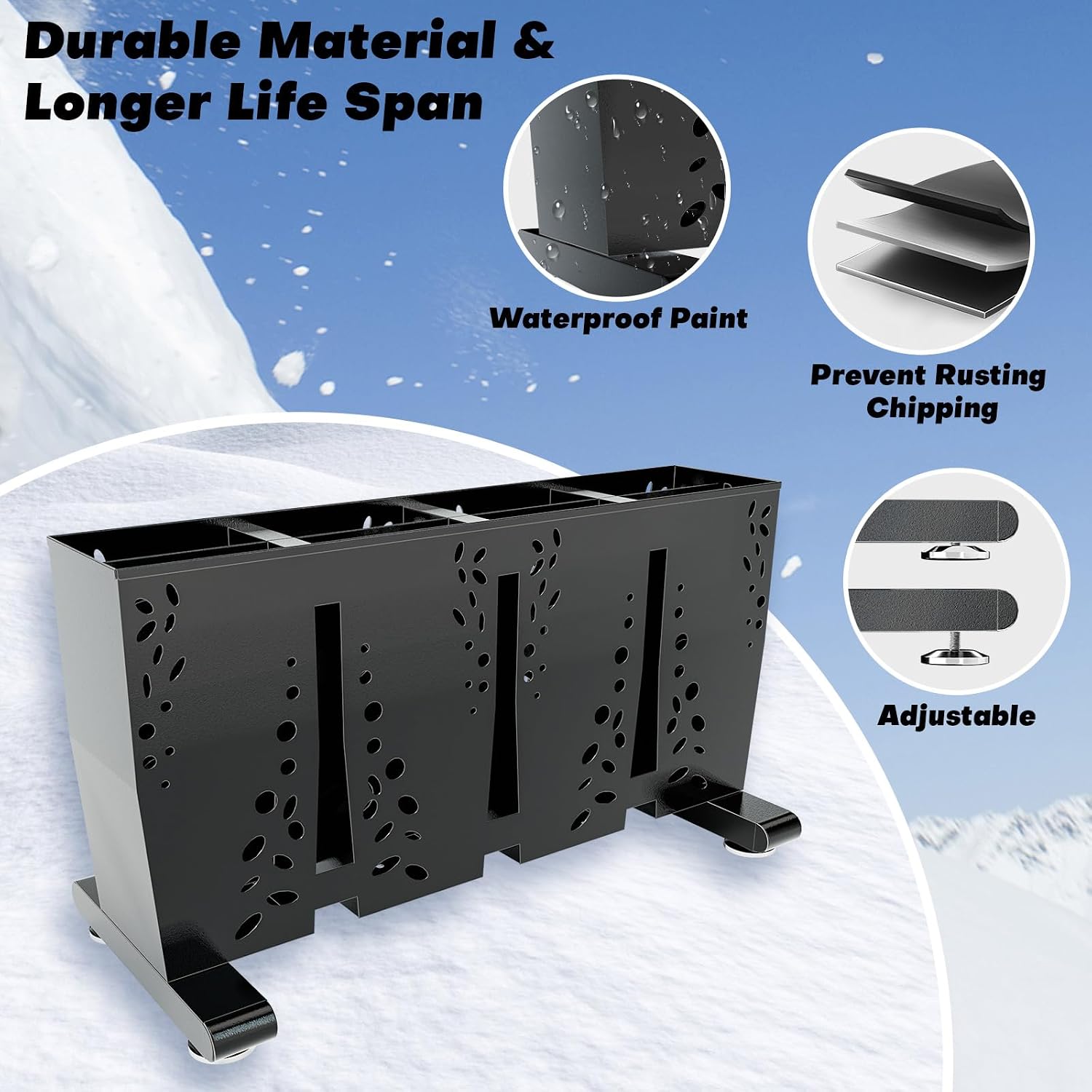 Heavy Duty Metal Ski Storage R - огляд і ціна Sports Equipment Garage Storage